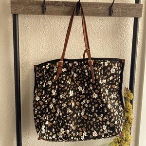 Anthropologie Floral Tote